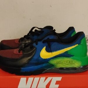 Nike Air Max Colorful Sneakers with Yellow Swoosh